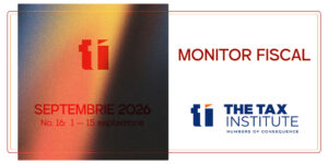 MONITOR FISCAL – No. 16 – SEPTEMBRIE 2026