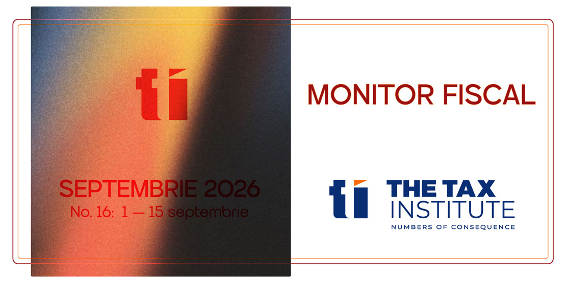 MONITOR FISCAL – No. 16 – SEPTEMBRIE 2026